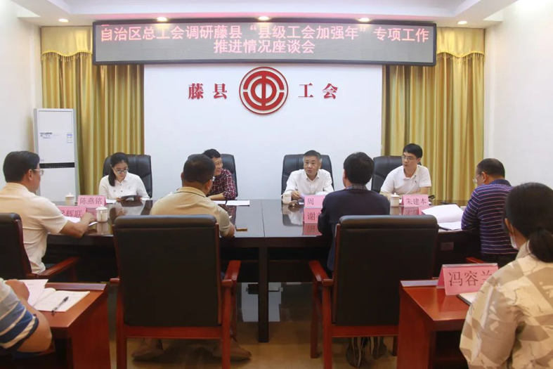 自治區(qū)總工會(huì)副主席周健到梧州市調(diào)研指導(dǎo)“縣級(jí)工會(huì)加強(qiáng)年”專(zhuān)項(xiàng)工作推進(jìn)情況