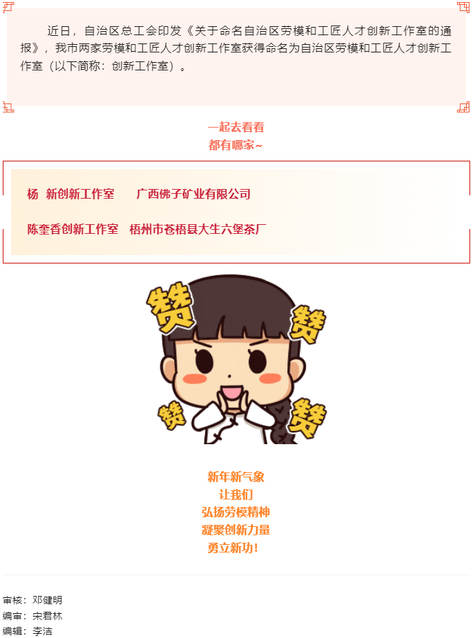 喜報(bào)！梧州市兩家創(chuàng)新工作室獲命名為自治區(qū)勞模和工匠人才創(chuàng)新工作室.png